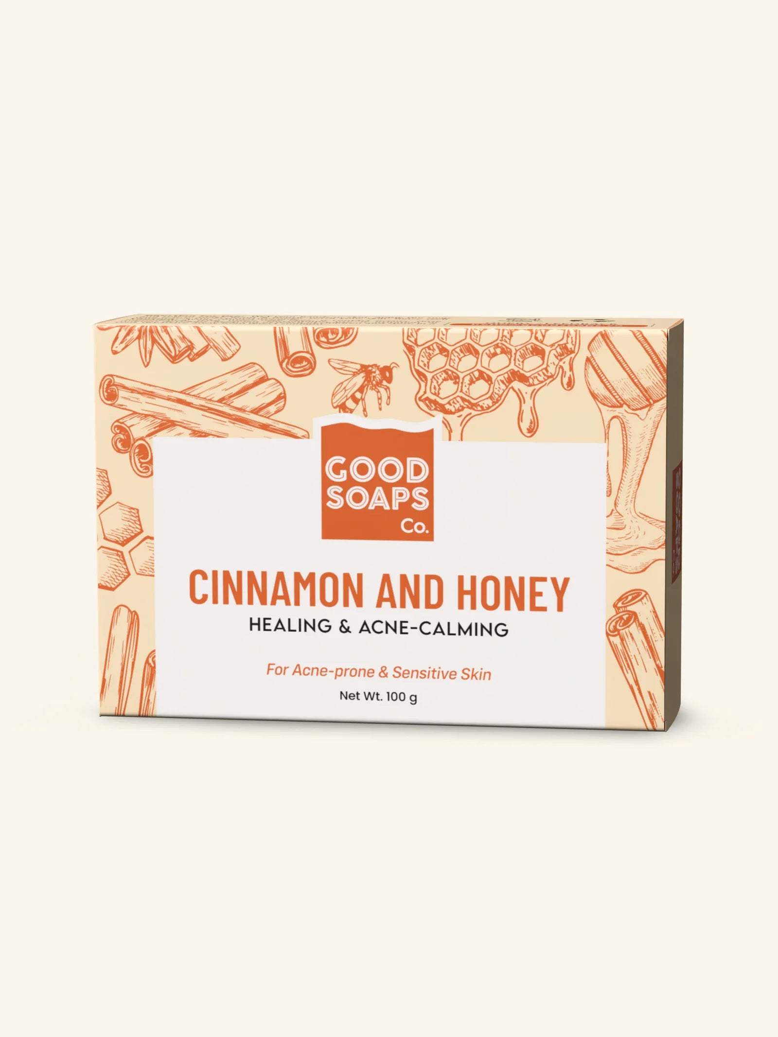 Cinnamon & Honey - Healing & Acne-calming Handmade Bar